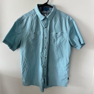 Kuhl Men's Light Blue Casual Button Down Shirt